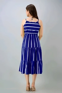 Cotton Silk Midi dress - Chambray, L, Free
