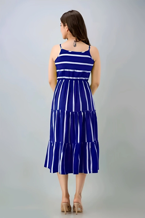 Cotton Silk Midi dress - Chambray, L, Free