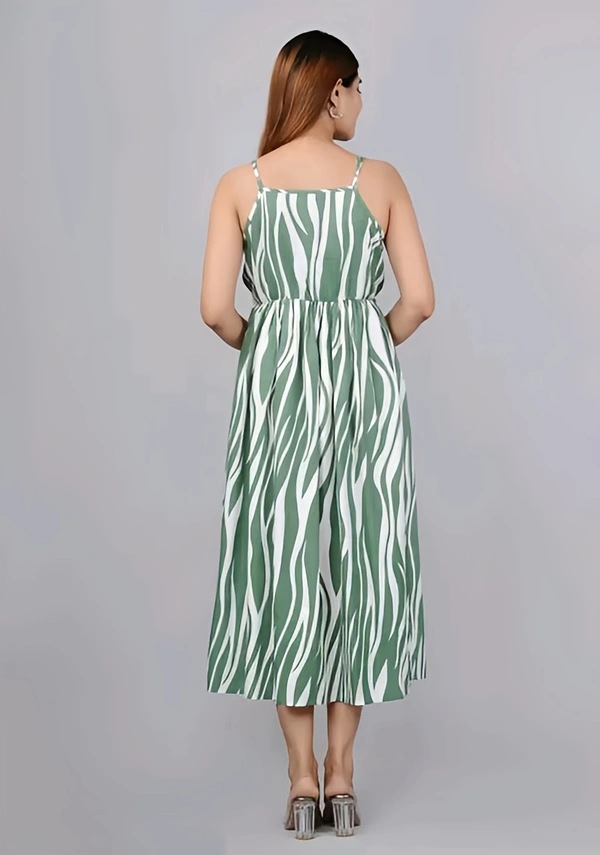 Cute Midi Dress - Envy, L, Free