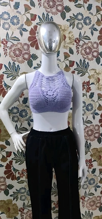 Crochet Top - Careys Pink, XS, Free
