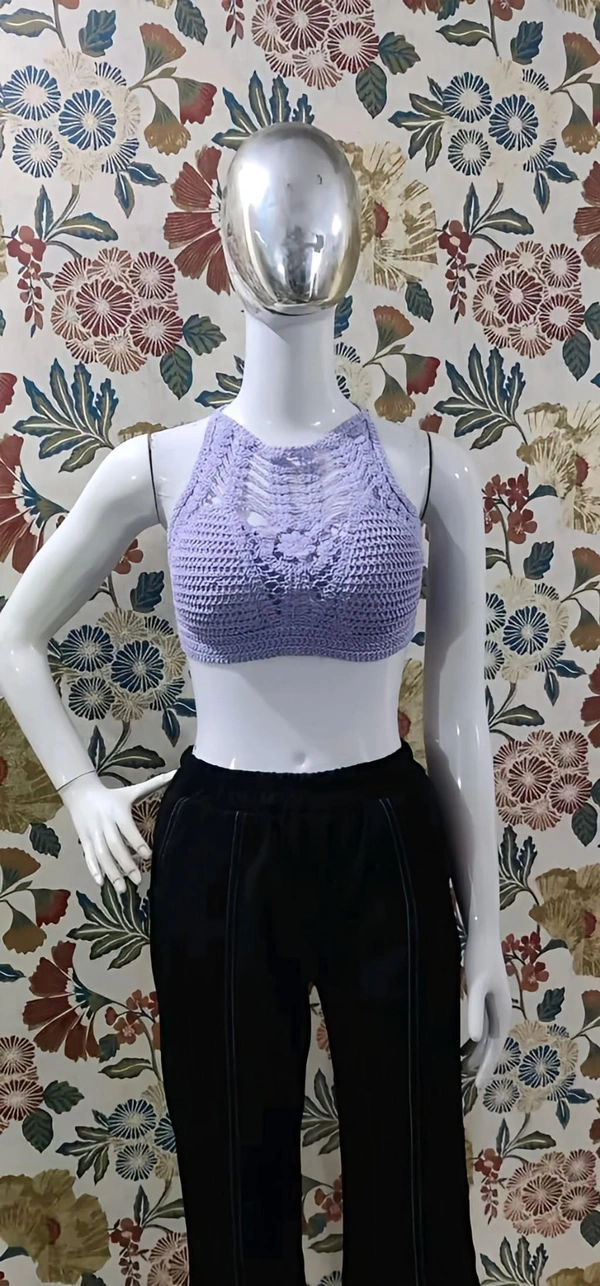 Crochet Top - Careys Pink, XS, Free
