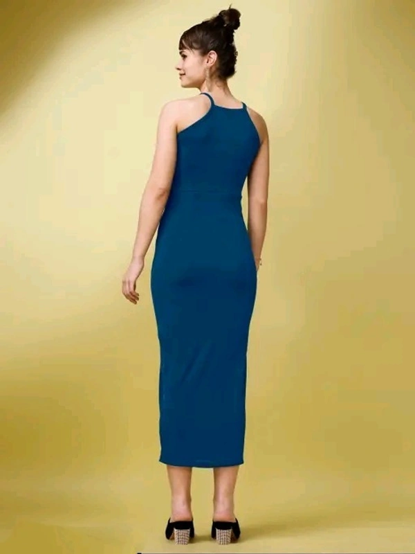 Halter Neck Dress - Orient, M, Free