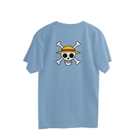 One Piece Quote Men's Oversized Tshirt - Baby Blue, S, Free