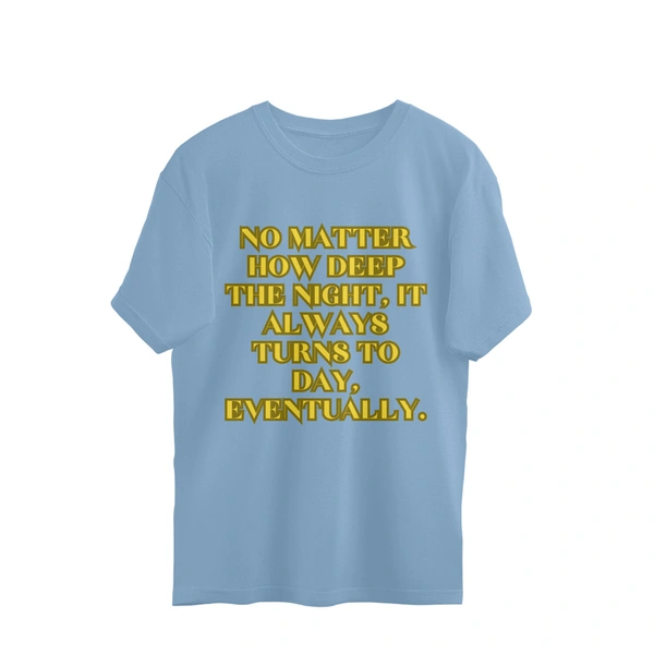 One Piece Quote Men's Oversized Tshirt - Baby Blue, M, Free