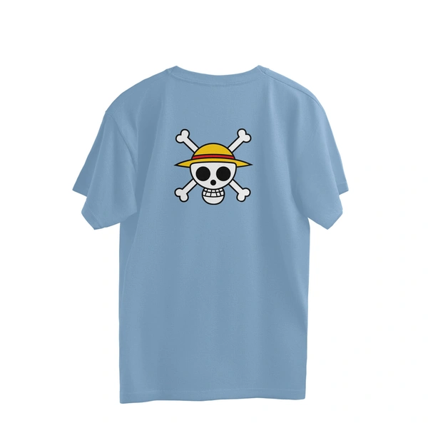 One Piece Quote Men's Oversized Tshirt - Baby Blue, L, Free