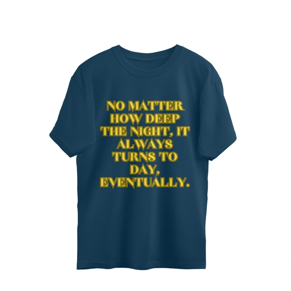 One Piece Quote Men's Oversized Tshirt - Nile Blue, XXL, Free