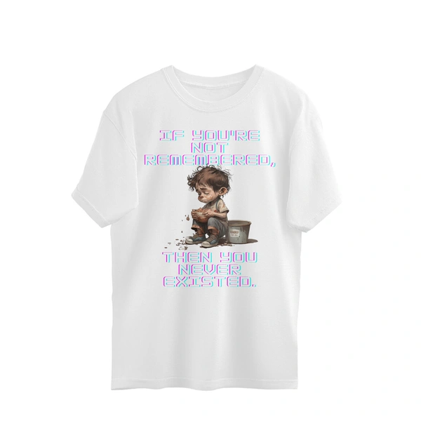 Anime Quote Men's Oversized Tshirt - White, XL, Free