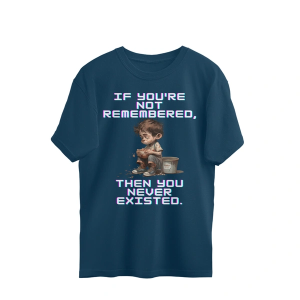 Anime Quote Men's Oversized Tshirt - Nile Blue, XL, Free
