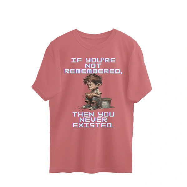 Anime Quote Men's Oversized Tshirt - Rose Bud, S, Free