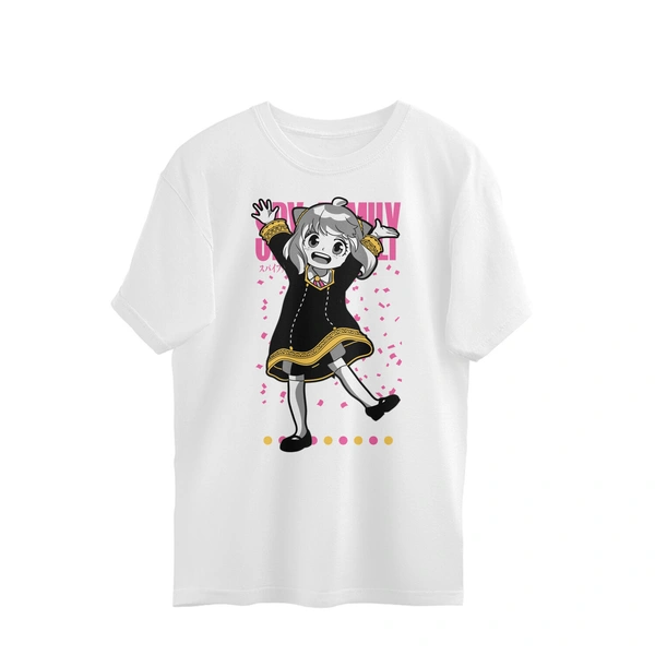Anya Forger Men's Oversized T-shirt - White, S, Free