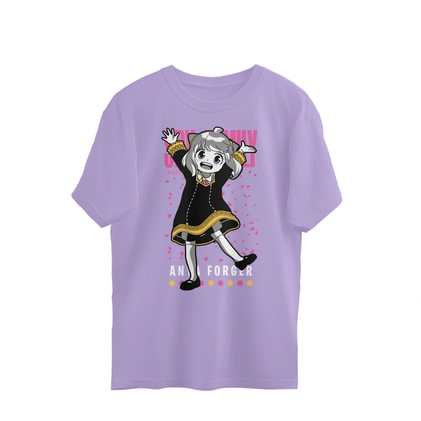 Anya Forger Men's Oversized T-shirt - Lavender, XXL, Free