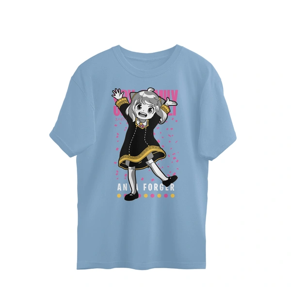 Anya Forger Men's Oversized T-shirt - Baby Blue, XXL, Free