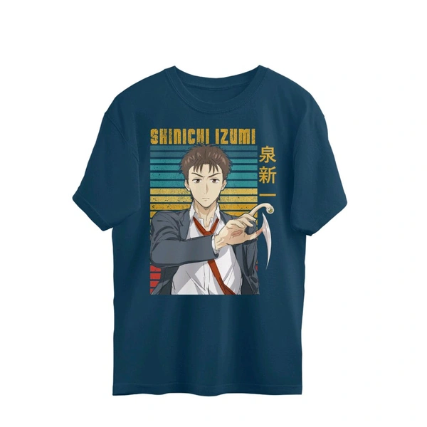 Shinichi Izumi Oversized T-shirt (01) - Nile Blue, S, Free