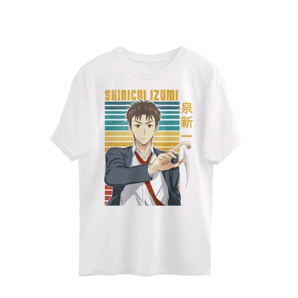 Shinichi Izumi Oversized T-shirt (01) - White, M, Free