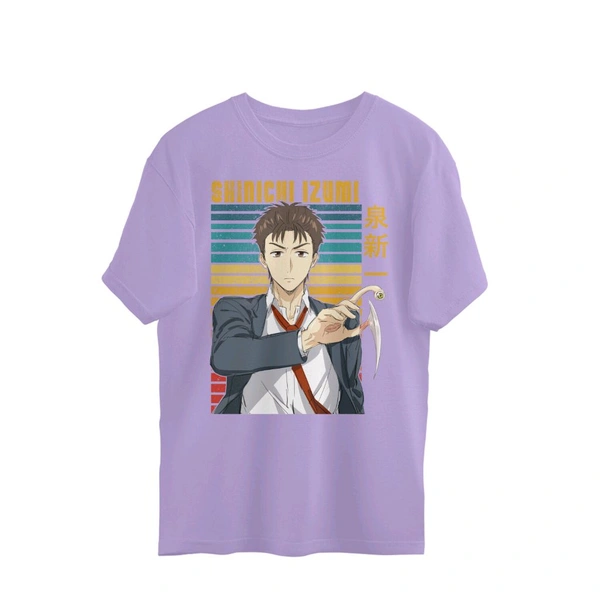 Shinichi Izumi Oversized T-shirt (01) - Lavender, XXL, Free