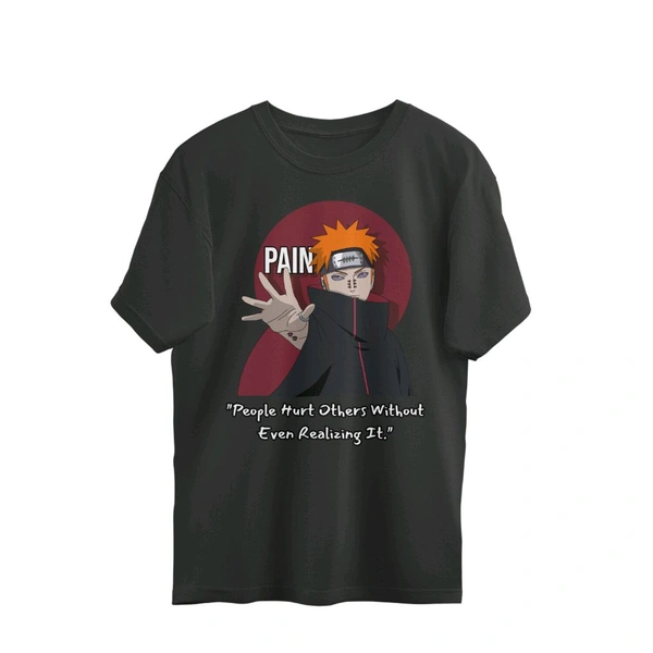 Naruto - Pain Oversized Tshirt - Black, XL, Free