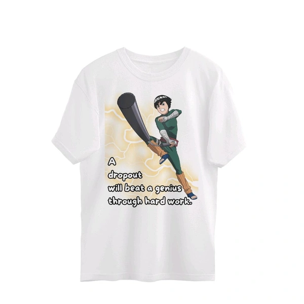 Rock Lee - Naruto Oversized T-shirt - White, M