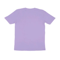 Modern Stay Positive Round Neck Half Sleeve T-shirt - Lavender, L, Free