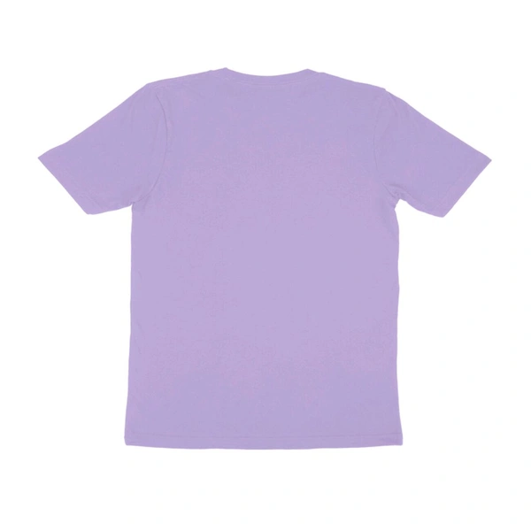 Modern Stay Positive Round Neck Half Sleeve T-shirt - Lavender, L, Free