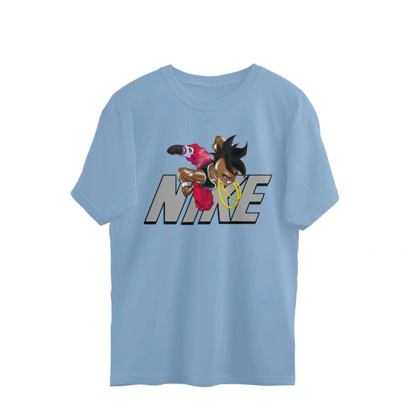 Nike Anime Oversized T-shirt - Baby Blue, XL, Free