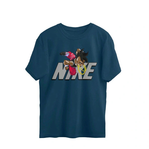 Nike Anime Oversized T-shirt - Blue Dianne, XL, Free