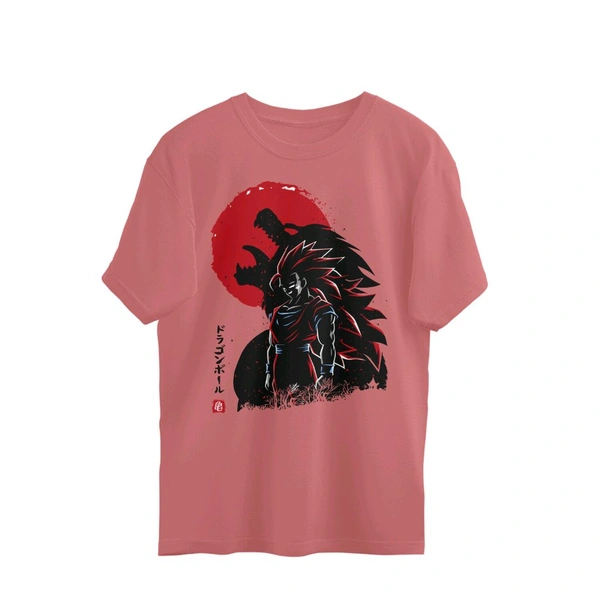 Dragon Ball Shadow Saiyan Fury Oversized T-shirt - Mandy, L, Free
