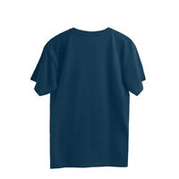 Colorful Vintage Oversized T-shirt - Nile Blue, S, Free