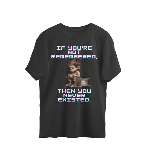Anime Quote Men's Oversized Tshirt - Black, XL, Free
