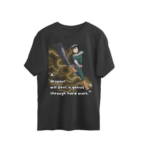 Rock Lee - Naruto Oversized T-shirt - Black, XXL