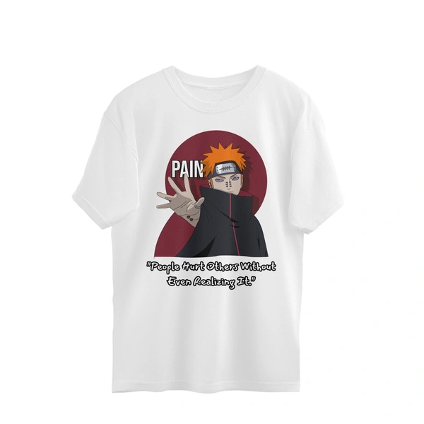 Naruto - Pain Oversized Tshirt - White, XL, Free