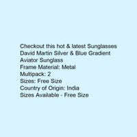 latest Sunglasses(Pack Of 2) - Black, Free Size