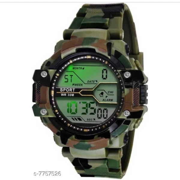 Fastdeals RMG-33 KIDS AND BOYS ARMY Watch GREEN STRAP Digital Watch - For Men - free size