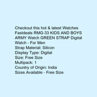 Fastdeals RMG-33 KIDS AND BOYS ARMY Watch GREEN STRAP Digital Watch - For Men - free size