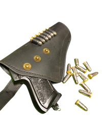 Kehar 9mm Cork Gun | Kahar Sound Cork Gun Matt Black Edition With Cover And 6 Dummy Bullets - Black