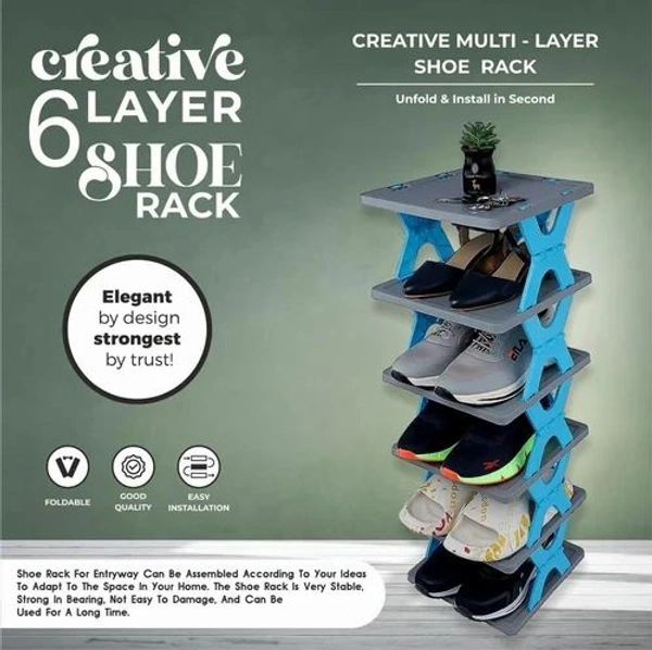 6 layer Portable Shoe Rack 