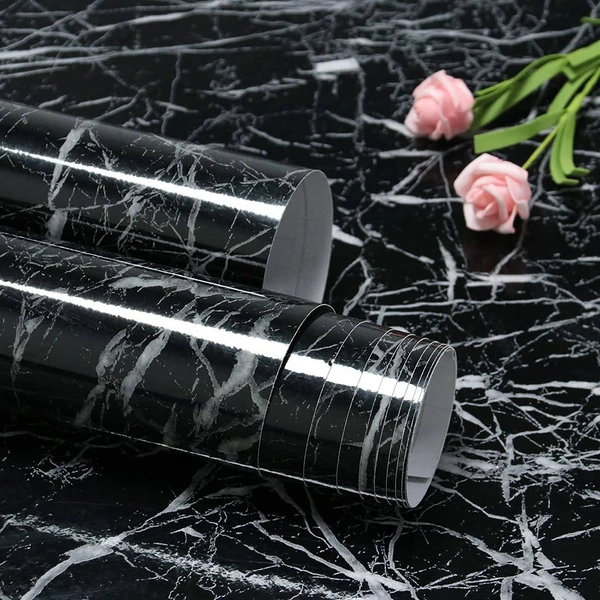 Black Marble Wallpaper - 60*200cm