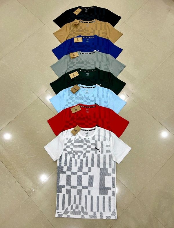 High Quality Dotknit Tshirts Box Print  - M L XL XXL