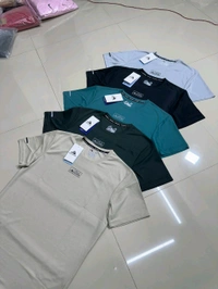 Wild Shark Melange Lycra Plain Tshirt  - M L XL XXL