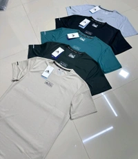 Wild Shark Melange Lycra Plain Tshirt  - M L XL XXL