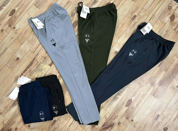 Fine Quality Dobby Lycra Track Pants UA - M L XL XXL