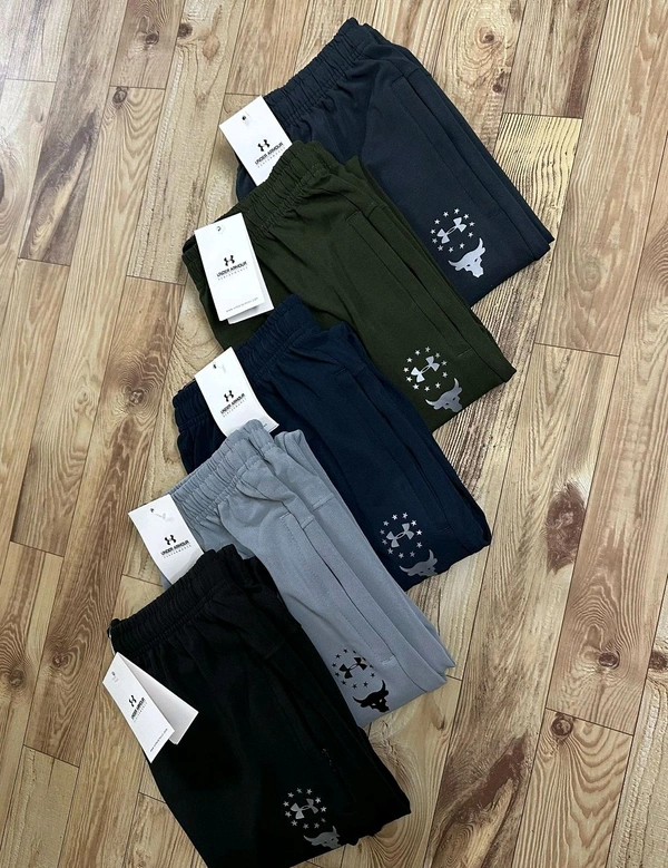 Fine Quality Dobby Lycra Track Pants UA - M L XL XXL