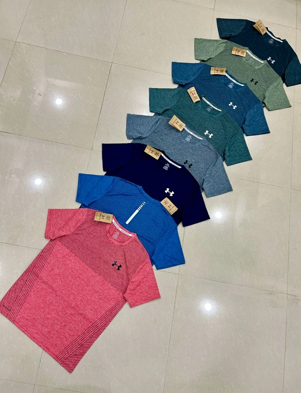 Premium Quality Melange Lycra Tees - M L XL XXL
