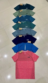 Premium Quality Melange Lycra Tees - M L XL XXL
