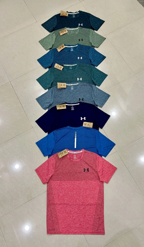 Premium Quality Melange Lycra Tees - M L XL XXL