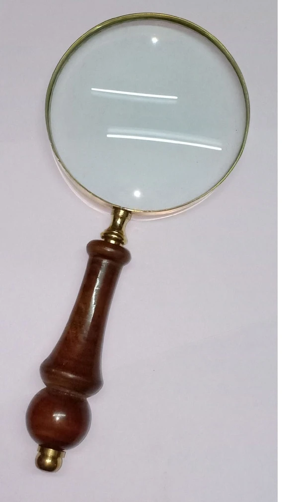 Zain R Creation Magnifying Glass with 4  inch Glass - L.4.5'' Dia. 4''