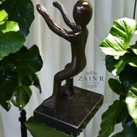 Sold By ZAIN R CREATION Smart Phone Mobile Holder Brown - H.7'' L.3.5'' W.2.5'', Brown, Aluminium & Granite Base
