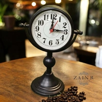 Sold By ZAIN R CREATION Table Clock for Office, Home Use - H.9.5'' L.6.5'' Base. 4''