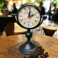 Sold By ZAIN R CREATION Table Clock for Office, Home Use - H.9.5'' L.6.5'' Base. 4''