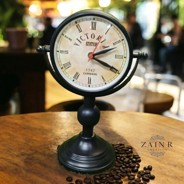Sold By ZAIN R CREATION  Table Clock for Office, Home Use - H.11'' L.7'' B.4.5''