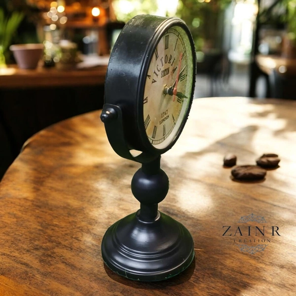 Sold By ZAIN R CREATION  Table Clock for Office, Home Use - H.11'' L.7'' B.4.5''